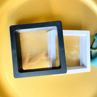 Floating Display Case with PE Film for Jewelry, Pins, Rings, Pendants - Dustproof & Anti-Oxidation Storage