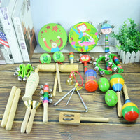 Orff Percussion Instrument Set for Early Childhood Music Education - 7 to 14 Piece Classroom Montessori Kit