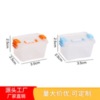 Miniature Dollhouse Display Case with Handle - Dustproof Storage Box for Play Figures & Collectibles