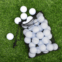 Golf Ball Mesh Storage Bag with Drawstring Closure, Nylon Pouch for Golf Balls