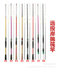 Soft-Tail Raft Fishing Rod 1.8-2.1m Shore Casting Rod with Solid Sensitive Tip