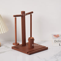 Wooden Yarn Holder for Knitting and Crocheting, Single or Double Spool Floating Design