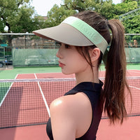 Unisex UV Protection Sun Visor Hat with Extended Brim for Outdoor Sports