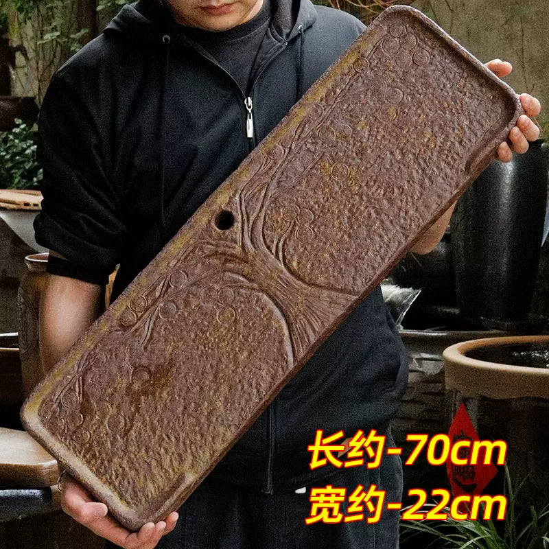 Ceramic Water Feature Base Plate for Outdoor Garden and Fish Tank Water Circulation