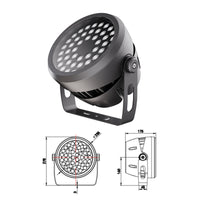 DMX RGBW LED Tree Flood Light for Landscape and Architectural Lighting, 120W-144W
