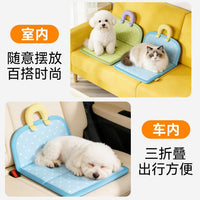 Pet Cooling Mat for Dogs and Cats, Reversible, Foldable, Washable, Tear-Resistant