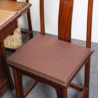 Solid Wood Chair Cushion with Coir Core and Removable Rattan-Style Cover for Dining and Armchairs