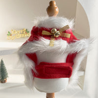 Pet Christmas Bell Cloak Warm Winter Cape for Small Dogs