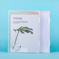 A4 PP Plastic Document Storage Box Transparent Multi-functional Organizer for Files and Receipts