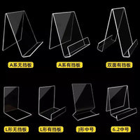Acrylic Bookends Clear Desktop Book Holder for Library and Bookstore Display