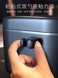 Wall-Mounted Rice Paddle Holder with Silicone Hook for Kitchen