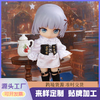 Gothic Shirt for OB11 BJD Dolls and Blind Box Figures - 1/12 Scale European Style Doll Clothes