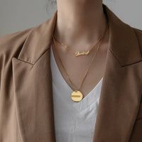 Ins Style English Letter Darling Pendant Necklace for Women