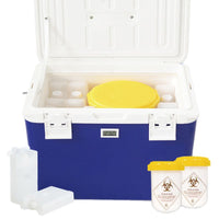 Medical Insulated Cooler Box for Vaccines, Insulin, Reagents, Blood Transport with Ice Packs