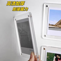 Acrylic Magnetic Photo Frame for 3-inch Instax Photos and Small Cards