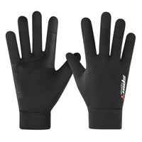 Summer Ice Silk Sun Protection Gloves for Men and Women, Two-Finger Design for Fishing, Cycling, and Delivery