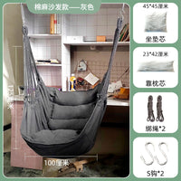 Canvas Hammock Chair Portable Outdoor Swing for Dormitory Balcony Indoor Home Adult Sofa