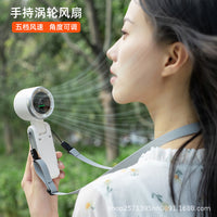 Portable Handheld Foldable Cooling Fan with USB Charging and Ice Compress Function for Outdoor Use