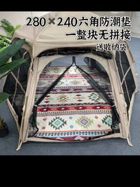 Ultrasonic Hexagonal Outdoor Picnic Mat Camping Tent Ground Pad Moisture-proof