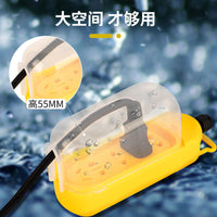 Outdoor Waterproof Extension Cord with Power Strip, Long Cable for Garden and Workshop