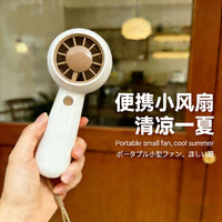 Portable USB Rechargeable Neck Fan with Adjustable Speeds