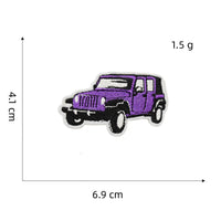 Purple Series Embroidered Iron-On Patches for Clothing Decoration