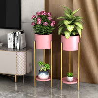 Nordic Iron Art Multi-tier Plant Stand for Balcony and Indoor Decor