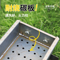 Portable Charcoal BBQ Grill for Outdoor Camping and Picnics