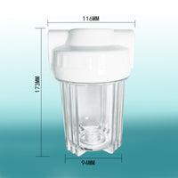5-inch Transparent Water Filter Housing for Whole House Pre-filtration System
