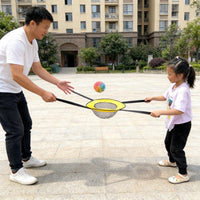 Outdoor Kids Double Jump Ball Sensory Training Toy for Parent-Child Interactive Throwing Game