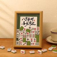 DIY Mahjong Tile Shadow Box Picture Frame Gift Decor