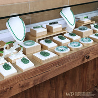 Jewelry Display Stand for Earrings, Rings, Necklaces, and Bracelets - Countertop Riser & Flat Board