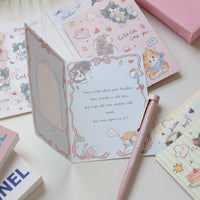 Cute Pet Folded Greeting Card with Envelope for Graduation & Gifts