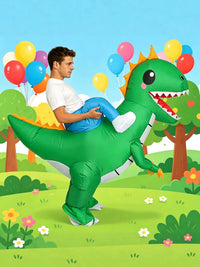 Inflatable Dinosaur Rider Costume for Halloween & Parties
