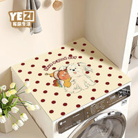 Cartoon Diatomaceous Earth Washing Machine Mat - Quick Dry, Absorbent & Cuttable
