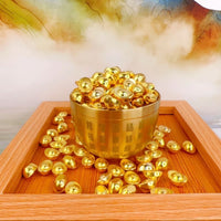 Mini Gold Ingot Figurines for Wealth and Decoration