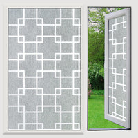 Self-Adhesive Frosted Privacy Window Film for Bathroom and Balcony, Light Transmitting Opaque Glass Sticker
