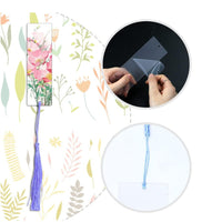 Clear Acrylic Blank Bookmarks with Tassels for DIY Crafts and Gifts