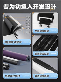 New Multifunctional Fishing Rod Bag Portable Hard Shell Fishing Tackle Storage Bag