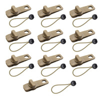 Multifunctional Outdoor Tent Tarp Clips with Windproof Ropes and Carabiners for Camping
