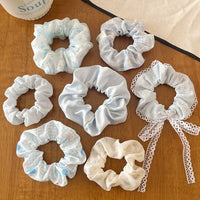 Korean Style Scrunchie Set for Women, Cute Hair Ties for Ponytails