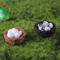 Miniature Simulation Bird Nest and Eggs for DIY Crafting and Decor