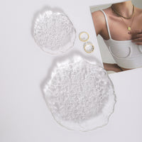 Irregular Glass Jewelry Tray for Display and Photography Props