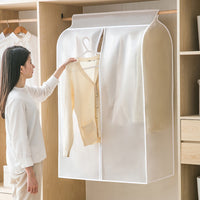 Dustproof Garment Bag for Wardrobe Storage, Full Enclosed Suit Coat Down Jacket Hanging Clothes Cover for Home Use