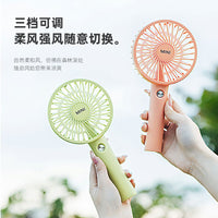 Portable USB Rechargeable Mini Handheld Fan for Outdoor and Travel