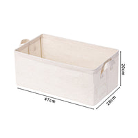 Foldable Fabric Storage Bins with PP Board Support for Clothes and Underwear