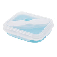 Collapsible Silicone Bowl with Lid, Portable Food Container for Travel, Camping, and Baby Meals, High-Temperature Resistant