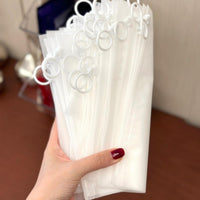 Transparent/Frosted Zipper Storage Bags with Pull Ring for Small Items & Underwear