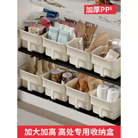 Handled Storage Bins for Kitchen Cabinets and Pantry Organization