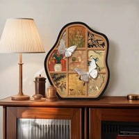 Vintage Butterfly Tabletop Ornament for Living Room Decor, Song Dynasty Aesthetic Tea Table TV Cabinet Display